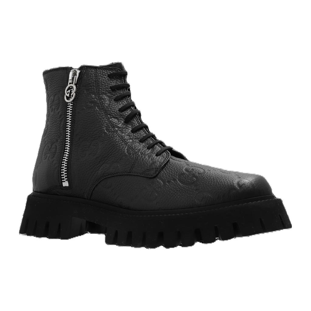 GUCCI GG Leather Boots 699584 AACJC 1000