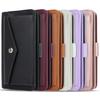 Crossbody Kartenfach Leder Geldbörse Hülle Für iPhone 15 Pro Max 14 Plus 13 12 11 Geldbörse Tasche Beutel Langes Lanyard Beutel Buchhülle