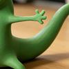 3D Printed Lizard Figurine Funny Lizard Meme Ornament Tabletop Green Lizard Collectible for Desk Living Room Bedroom Decor