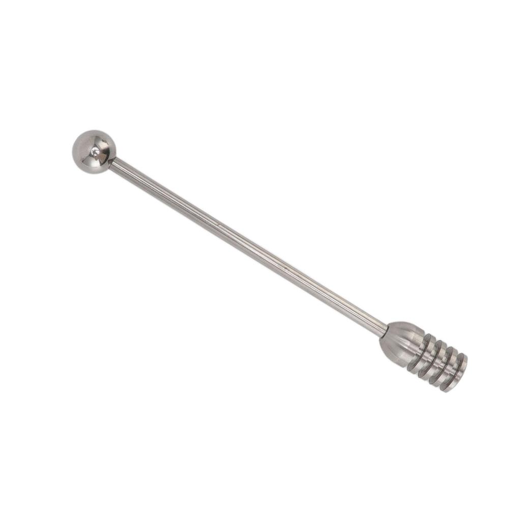 Honey Stick 15.5cm 304 Stainless Steel Fluted Design Easy Cleaning Honey Mixing Stick Coffee Stirrer Stirring Sticks