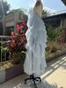 2025 Trendy Women's Off-the-Shoulder Backless Sleeveless Halter Neck Dress with Ruffled Fluffy Skirt