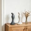 3D Printed Fishtail Dress Vase, Decorative Plastic Flower Vase, Flower Holder Container for Home Office Living Room Table Centerpiece