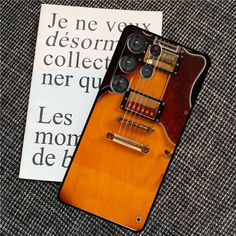Guitar Violin Fiddle Music Case For Samsung Galaxy S21 S22 S23 S24 Ultra Note 20 Note 10 S8 S9 S10 Plus S20 FE Cover