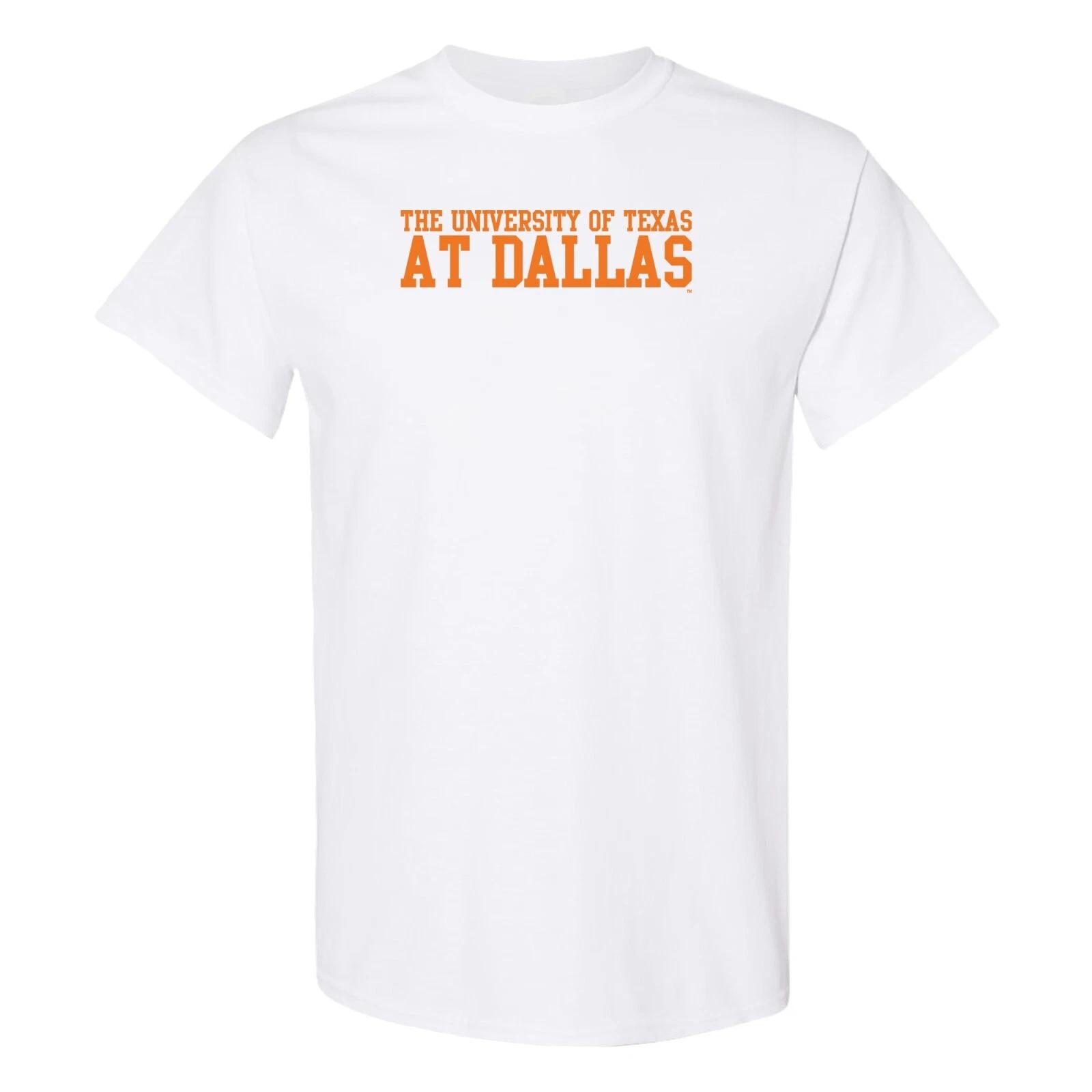 University of Texas Dallas Comets Basic Block T-Shirt - White L