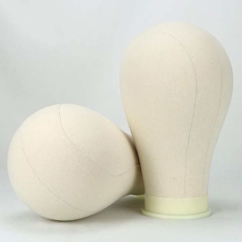 21-25inch Wig Stand Holder Canvas Mannequin Wig Head for Lace Wigs Making Block Wig Head  Salon