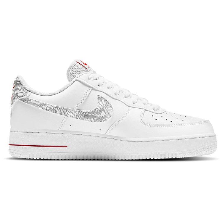 Nike Air Force 1 Low Topography Pack Λευκό Κόκκινο Πανεπιστημίου DH3941-100