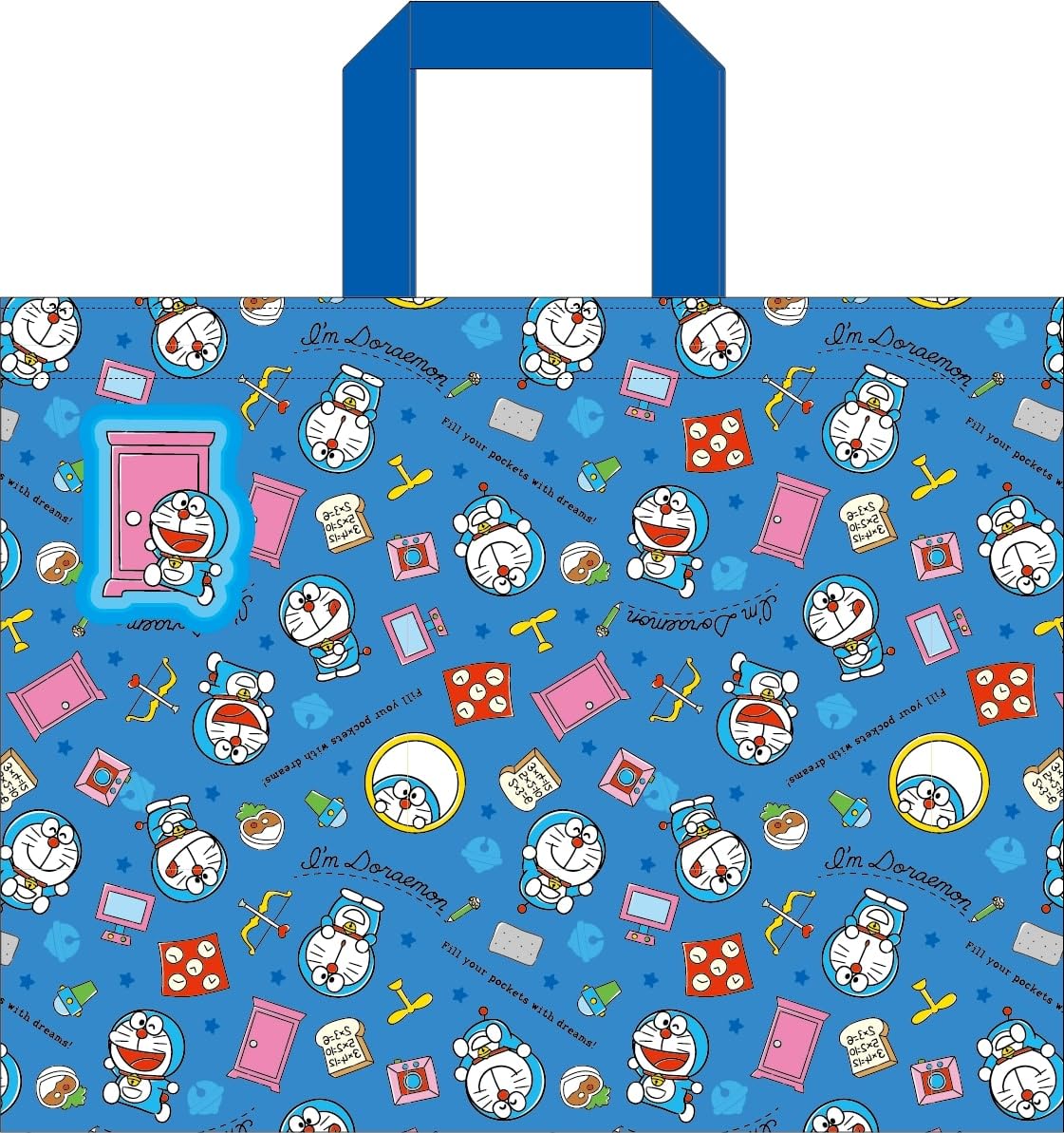 

KoohaCreate Quilted Lesson Bag Doraemon 120776 [Tool Bag/Gym Bag/School Bag] I m Doraemon светло-синий
