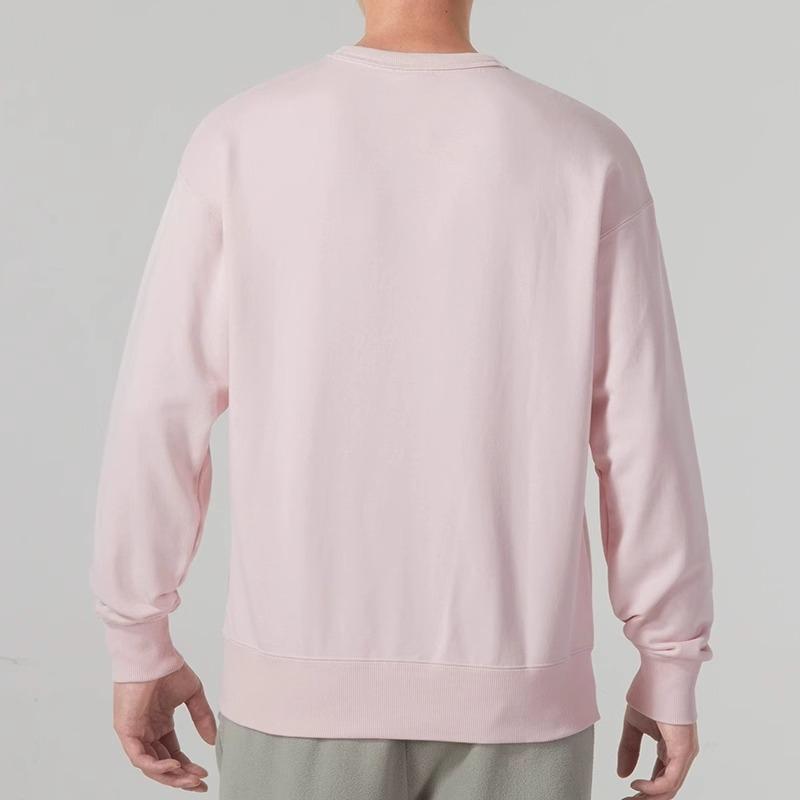 Puma Logo Letter Print Pattern Round Neck Pullover Long Sleeve Sweatshirt Unisex sweatshirt Pink 536769-16