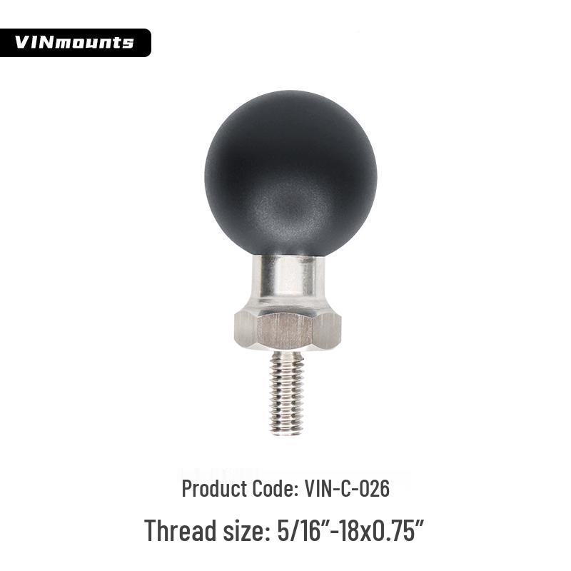 

Автомобильный подлокотник держатель для телефона с шаровой головкой 1,5 дюйма и резьбовым основанием 5/16 -18x0,75 чёрный