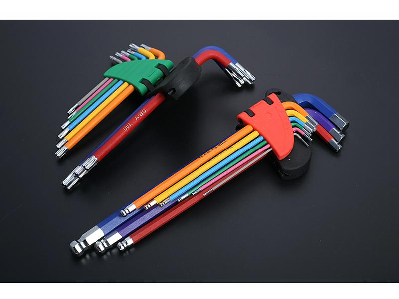 FortColor Hex Wrench & Screwdriver Set: 6-Point, Ball Head Combination Tool