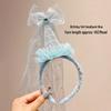 Birthday Hat with Veil Headband for Girls - Party Headwear and Photo Props