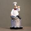 Handicraft Rustic Bakery Chef Resin Statue Simulated Kitchen Chef Figurine  Balcony Garden Supplies