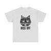 Hiss Off Funny Cat Graphic T-Shirt Unisex Heavy Cotton Tee Gift