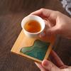 Podložka z epoxidové pryskyřice Krajina Průhledný držák bambusové izolace Coaster Cup Mat