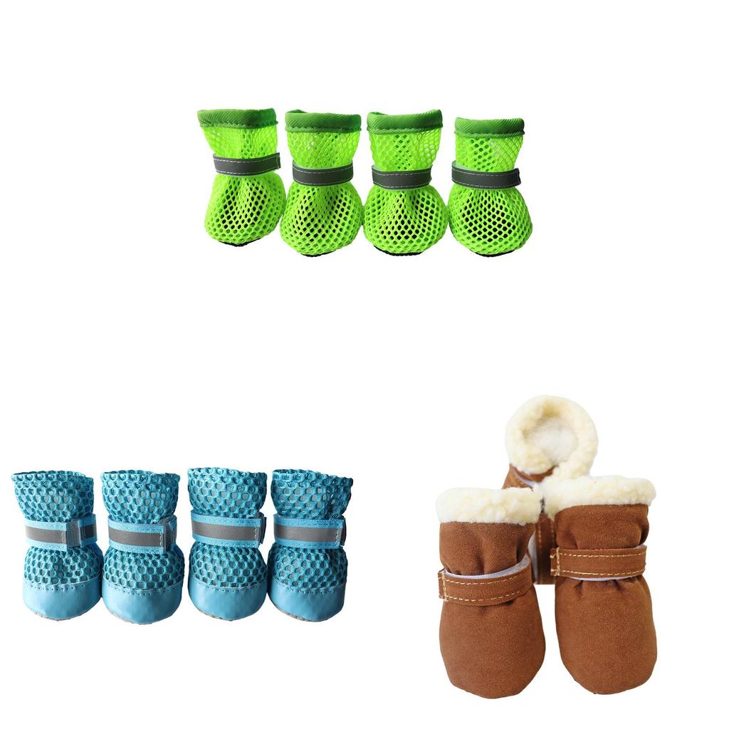 Pet Dog Shoes With Nonslip Warm Cotton Socks For All Seasons Dog Shoes