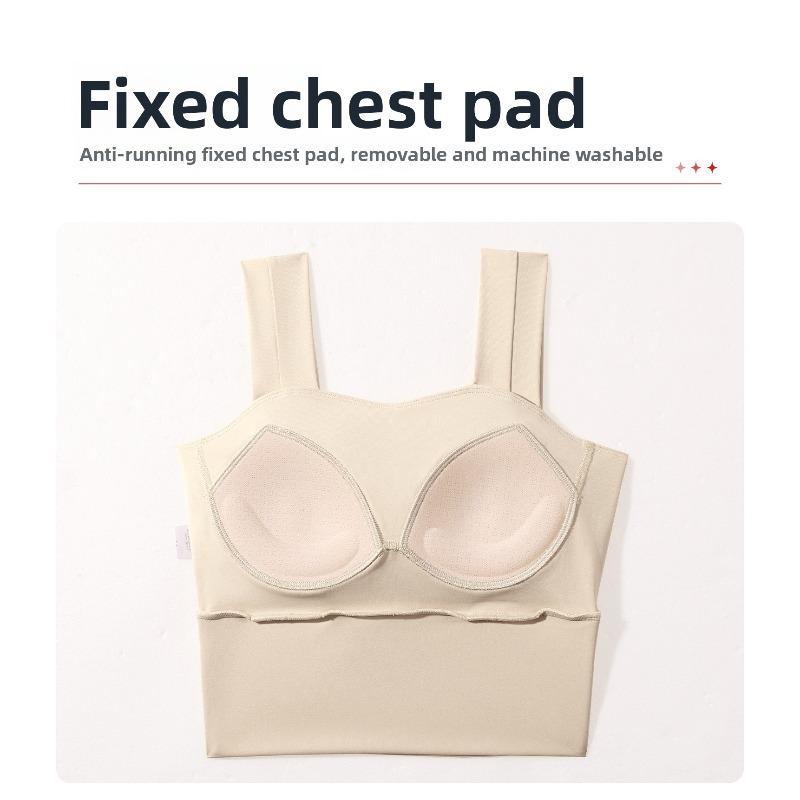 Reggiseno Sportivo con Spalline Larghe Schiena Bella Antiurto Anti-Caduta per Corsa Fitness Push Up
