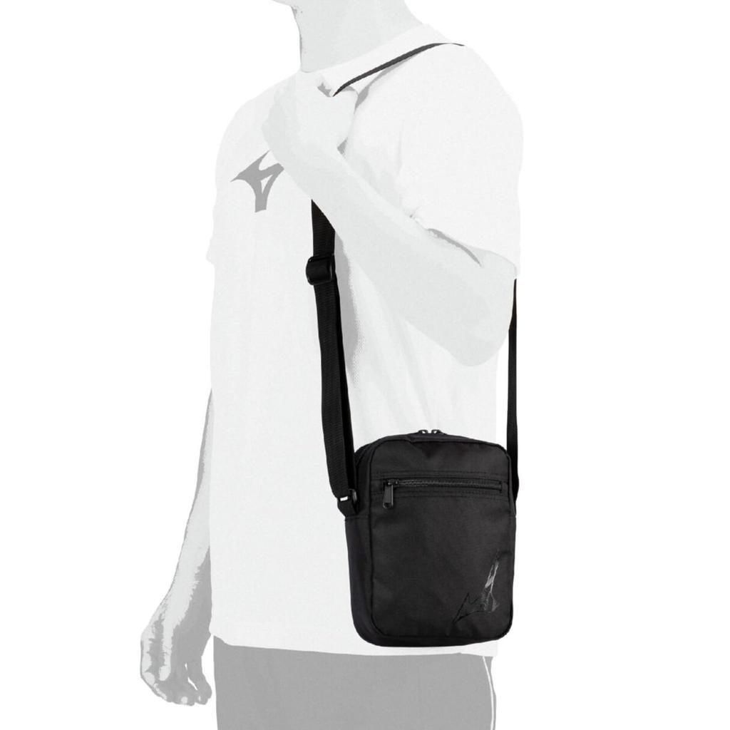 MIZUNO Tennis Mini Shoulder 63JMB512 Tennis/Soft Bag, Unisex, Black,