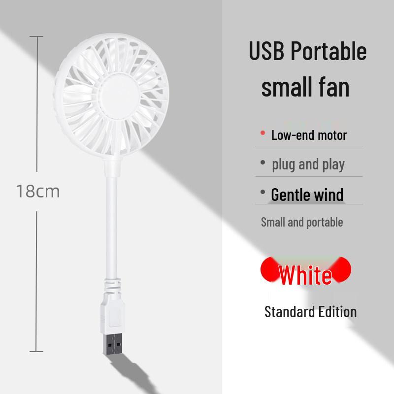 

Portable Silent USB Fan for Baby, Food, Dorm, and Desktop Use - Strong Wind, Plug-and-Play, Compact Carry-on Size.