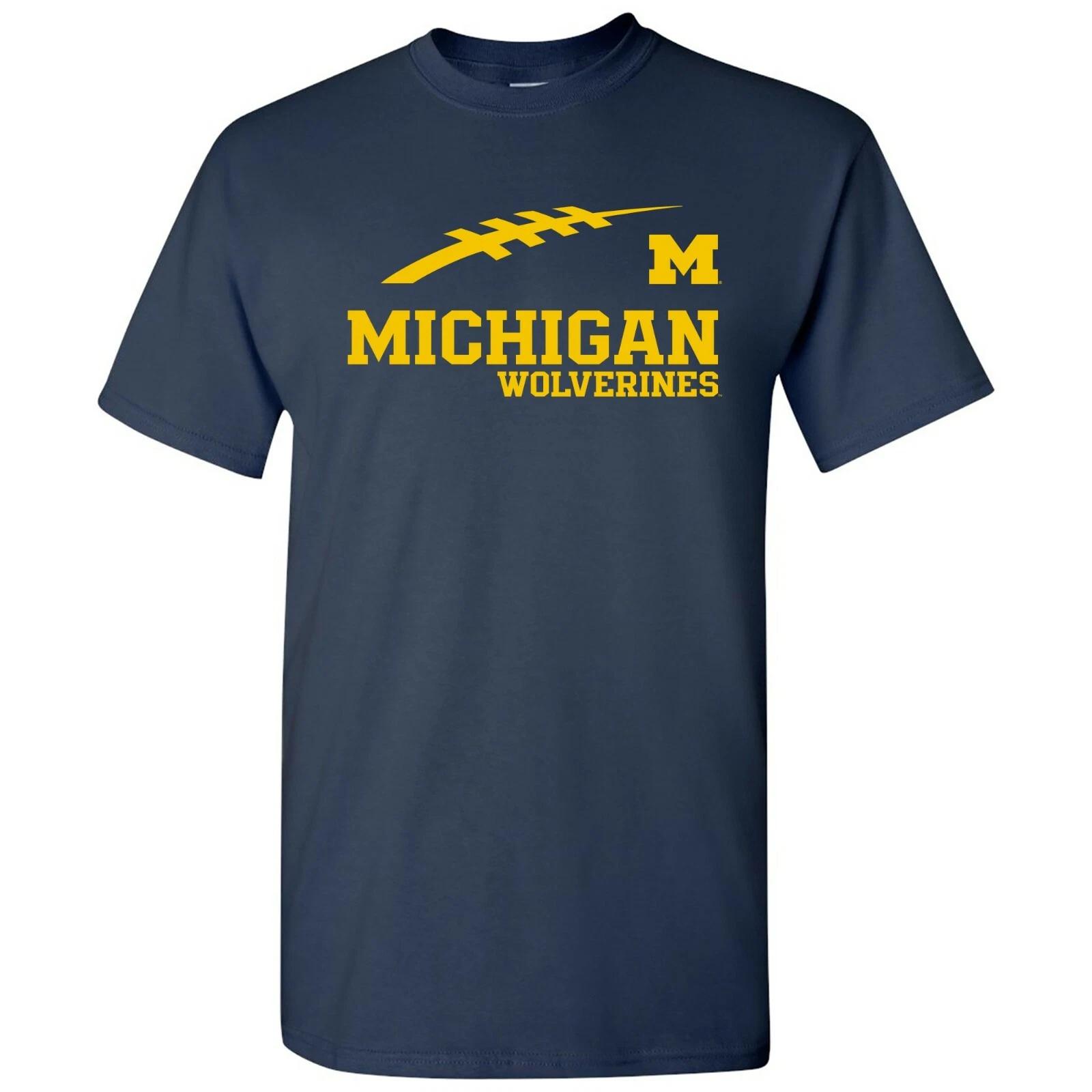 Michigan Wolverines Football Horizon University College Sports Team T Shirt M