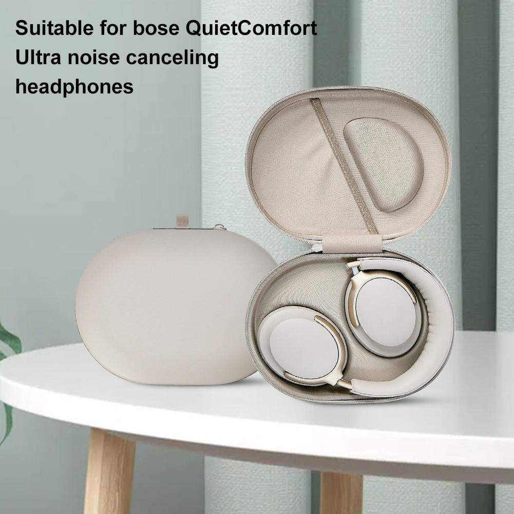 Travel Storage Bag Shockproof PU Hard Case Protective Case for Bose QuietComfort Ultra Headphones