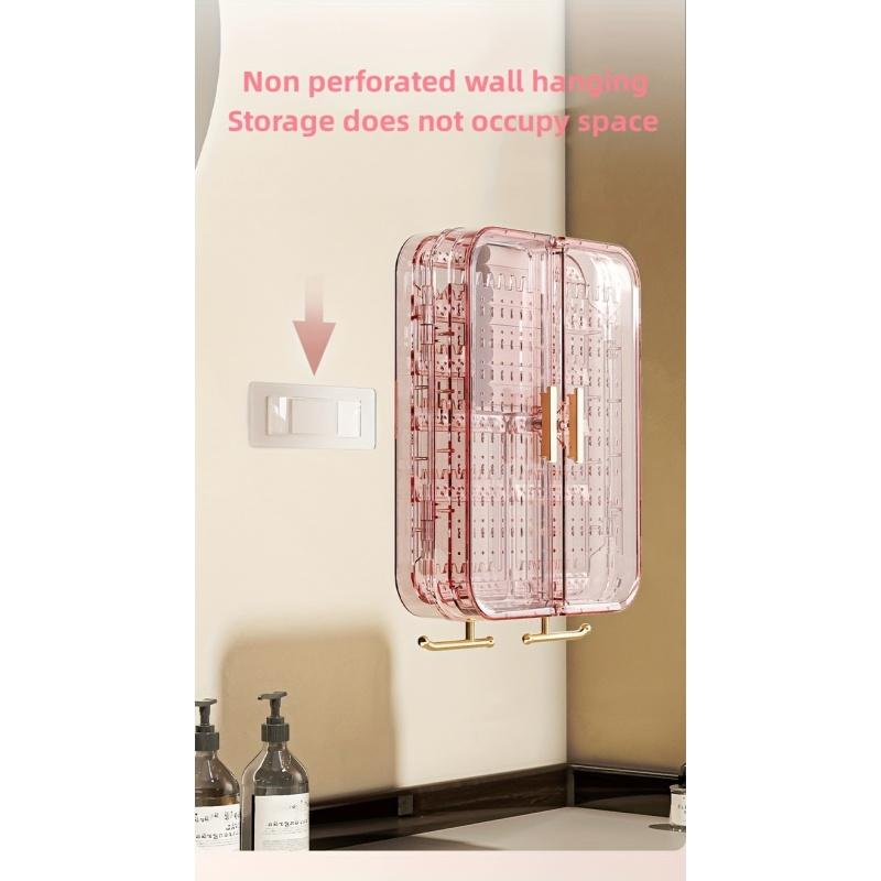 1PC Large-Capacity Wall-mounted Multi-functional Jewelry Storage Box For Earrings, Necklaces