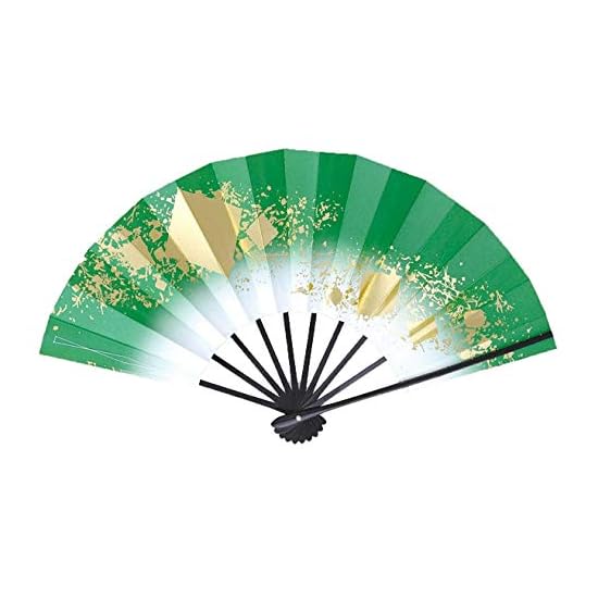 Dancing Fan "Ai" 1400 1528, Shikishi Chirashi (Scattered Colored Paper Pattern), Red Gradation, 9.5