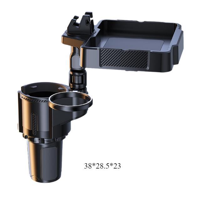 Generic Cup Holder Expander for Car Road Trip Essentials Automobile Organizer Double Cup Holder Easy to Install Expandable Base