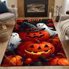 Pumpkin Head Ghost Print Carpet for Living Room Bedroom Bedside Floor Mat Cloakroom Sofa Area Rugs Large Size