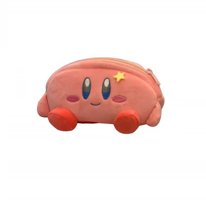 Cartoon Kirby and Kuromi Large Capacity Plush Pencil Case
