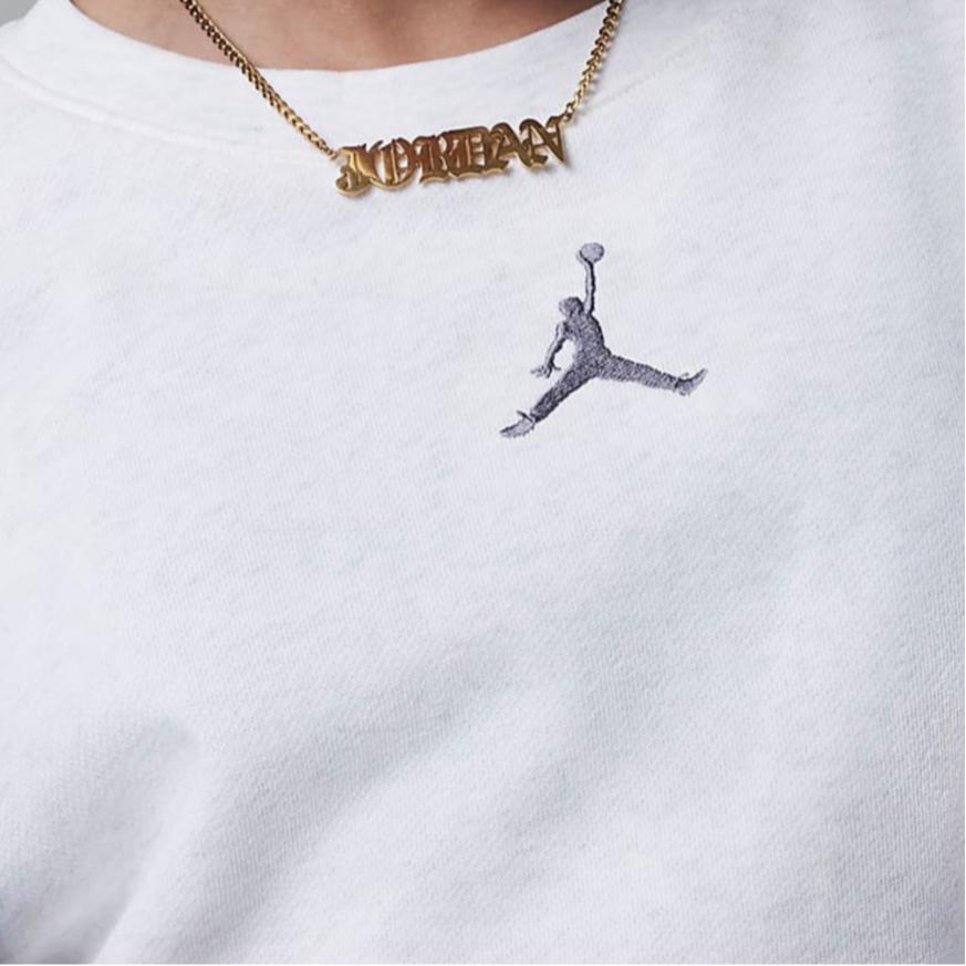 

Jordan Jumpman Icon Play Solid Logo Crewneck Sweatshirt Kids sweatshirt White FV2580-123 S