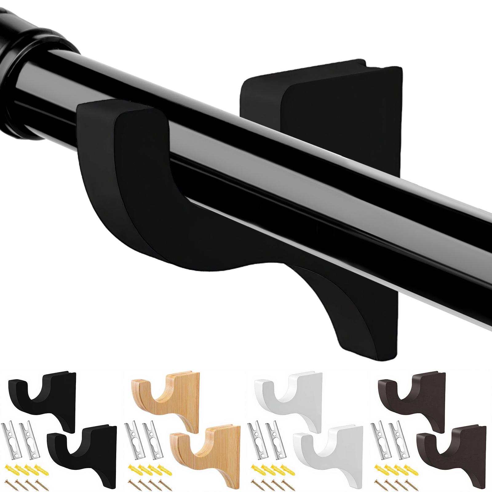 2Pack Curtain Rod Holder for 2in Pole Multipurpose Curtain Rod Holders for Bathroom Bedroom Living Room Kitchen