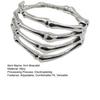 Arm Ring Bracelet Dark Style Adjustable Skull Hand Wristband Clothes