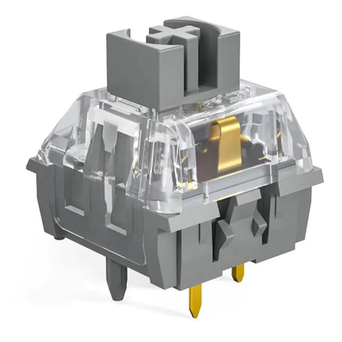 Kailh Midnight Silent V2 SwitchLinear 5-Pin 40gf Pre-Lubricated Silent Linear Switches for Mechanical Keyboards (35-Pack)