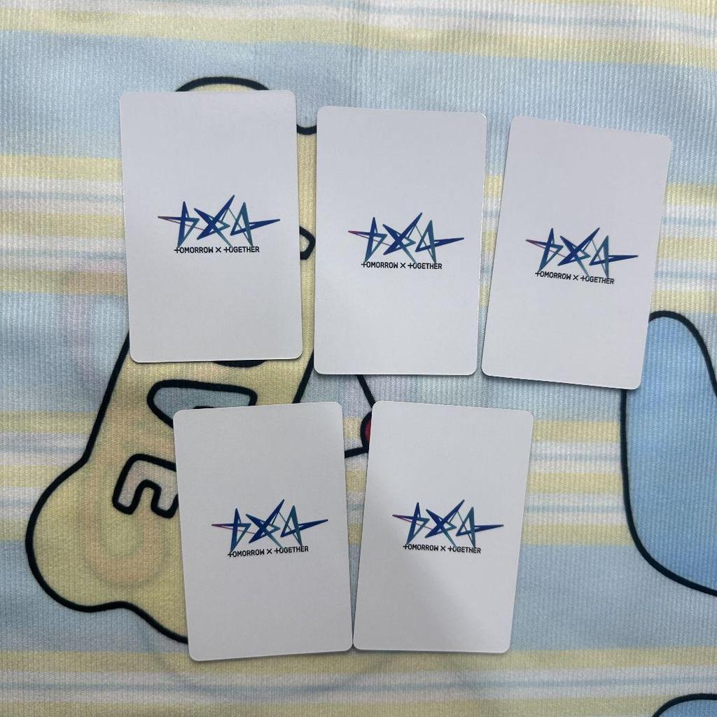 [USED] TXT LINE MUSIC Member Selfie Unreleased Trading Cards (5 Cards)