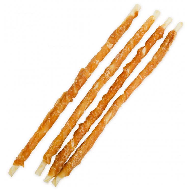 Przysmak, Przekąska Dla Psa Patyki Ze Skóry Z Kurczakiem 30Cm Hau&Miau 500G