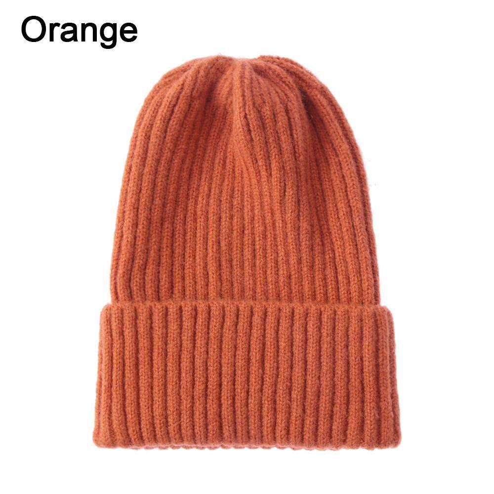 New Fashion Thicken Warm Soft Slouchy Bonnet Wool Knit Beanies Hedging Cap Ski Hat