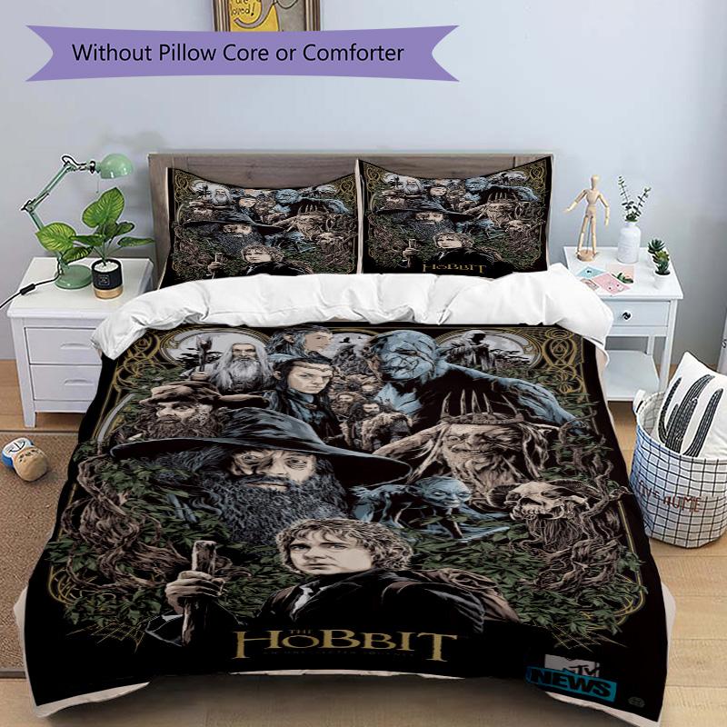 Hobbit Journey Print 3Pcs Bedding Setduvet Cover With 2 Bedropillowcase Home Birthday Gift