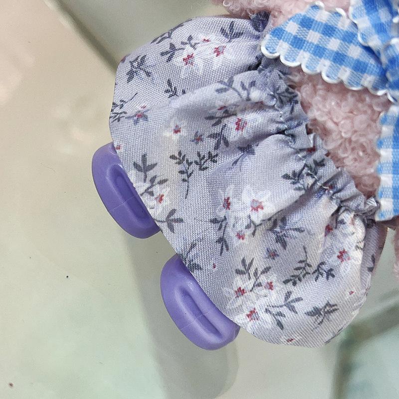 2027 Chinese Zodiac Lamb Plush Keychain Cute Floral Dress Sheep Stuffed Doll Portable Backpack Charm Gift