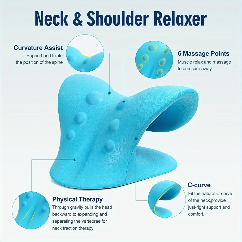 Fashion Pillow Cervical Massager, Finger Pressure Massage Pillow, Unblocking And Relaxing Shoulder And Neck Arch Traction Corrector