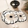 Beautiful Floor Mat Anti-Fouling Entry Door Mat Carpet Rug Flower Pattern Non-Slip Mat  Toilet