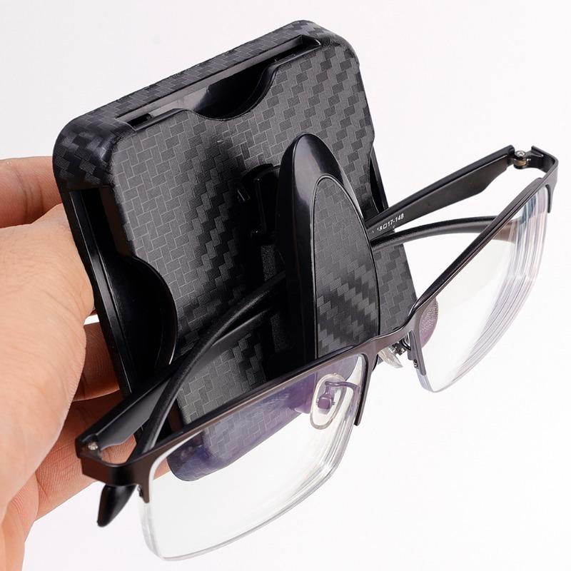 Ochelari de mașină Clips moi Parasolar Cutie ochelari de soare Clip universal pentru ochelari de soare Suport bilet card Fixare Husă stilou Accesorii ochelari