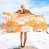 Vintage Floral Beach Towel Microfiber Quick Dry Botanical Flower Bath Towel Oversized Sand Free Travel Swim Decor Gift for Women