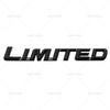 3D Metal LIMITED Letters Rear Trunk Emblem Sticker Car Side Fender Badge Decals For Toyota Highlander Accessories