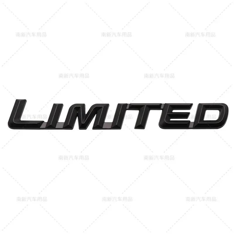 3D Metal LIMITED Letters Rear Trunk Emblem Sticker Car Side Fender Badge Decals For Toyota Highlander Accessories