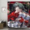 Astra Yao Zzz Animation Pattern Bathing Curtain Bathroom Shower Curtain Waterproof With 12 Hooks Home Deco