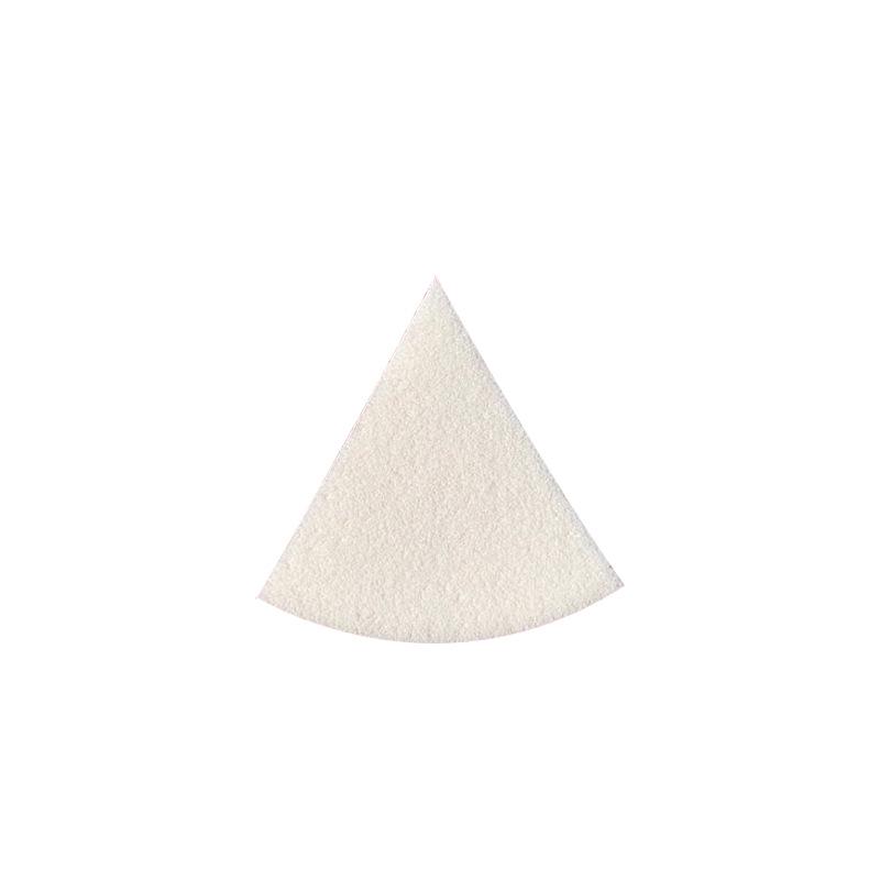 Mao-Style Leather Triangle Powder Puff: Versatile Dry/Wet Makeup Sponge for Smooth, Creamy Application Without Foundation Absorption.