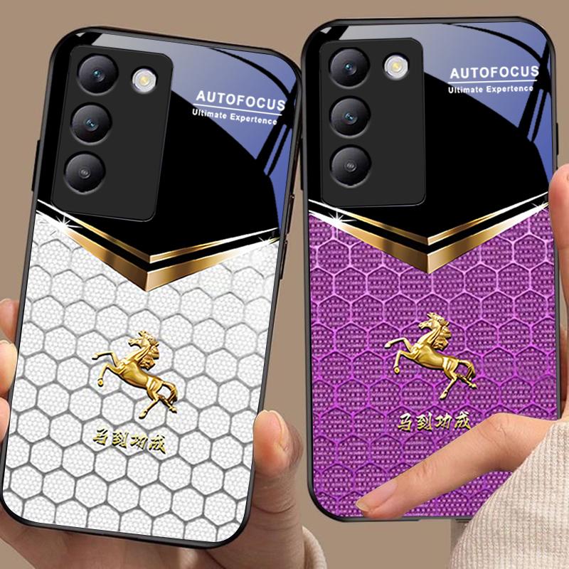 Stup de Albine Cal Pentru Y72 33S 11 03 36 96 Lite 35 16 Iqoo 12 V40 SE 5G 29 40 21 30 X80 Pro Vivo Carcasă de Telefon din Sticlă Călită Neagră