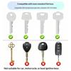 Colorful Silicone Key Identifier Caps 12 Pack Flexible Key Covers for Easy Key ID in School Apartment
