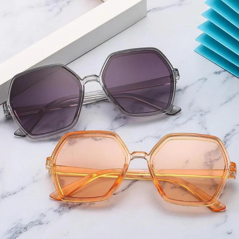 New Large Frame Polygon Sunglasses Women Designer Fashion UV400 Sun Glasses Outdoor Shading Eyewear Oculos De Sol