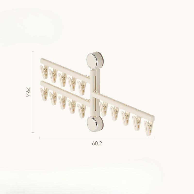 Saugknopf Faltbarer Wäscheständer, Aufbewahrungsregal, Bohrfreier Kleiderständer, Haushalts-Socken, Balkon-Wäscheständer